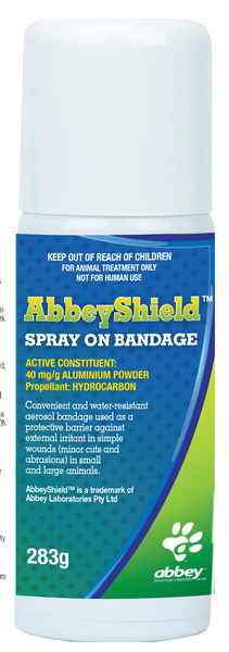 AbbeyShield spray on bandage