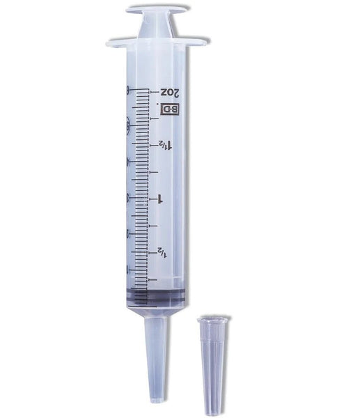 Catheter tip syringes 60 mL with cap