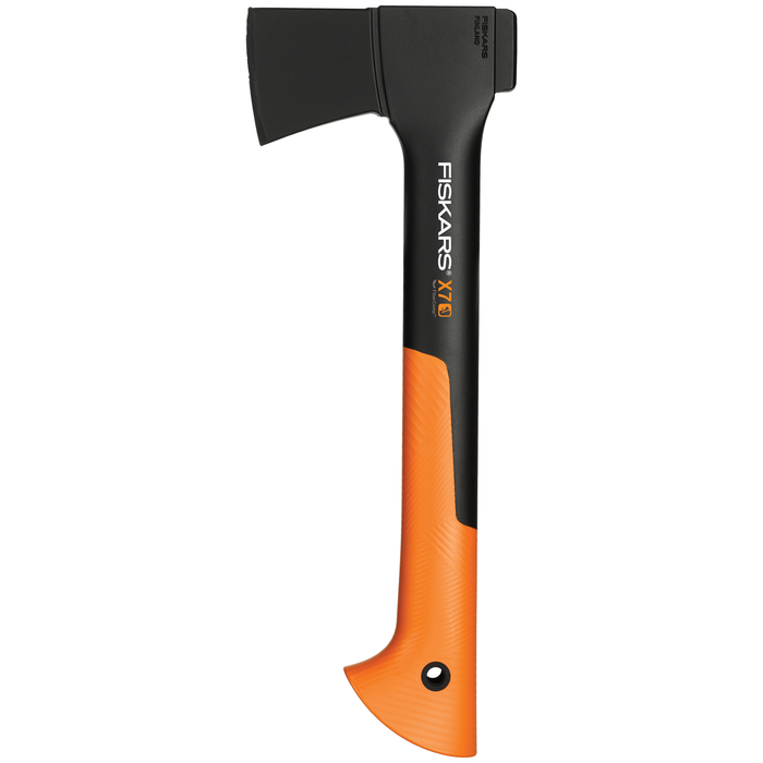Fiskar X7 chopping axe for livestock autopsy