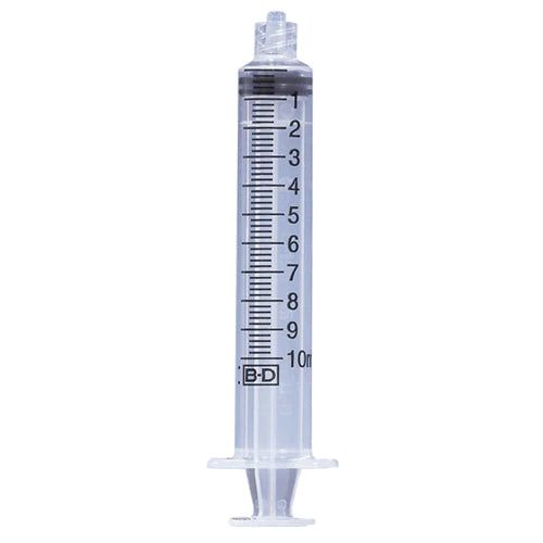 BD 10mL syringe with luer nozzle for the Westergun.