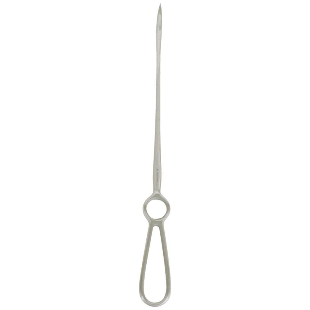 30 cm Buhner needle for vaginal prolapse in ewes and cows.