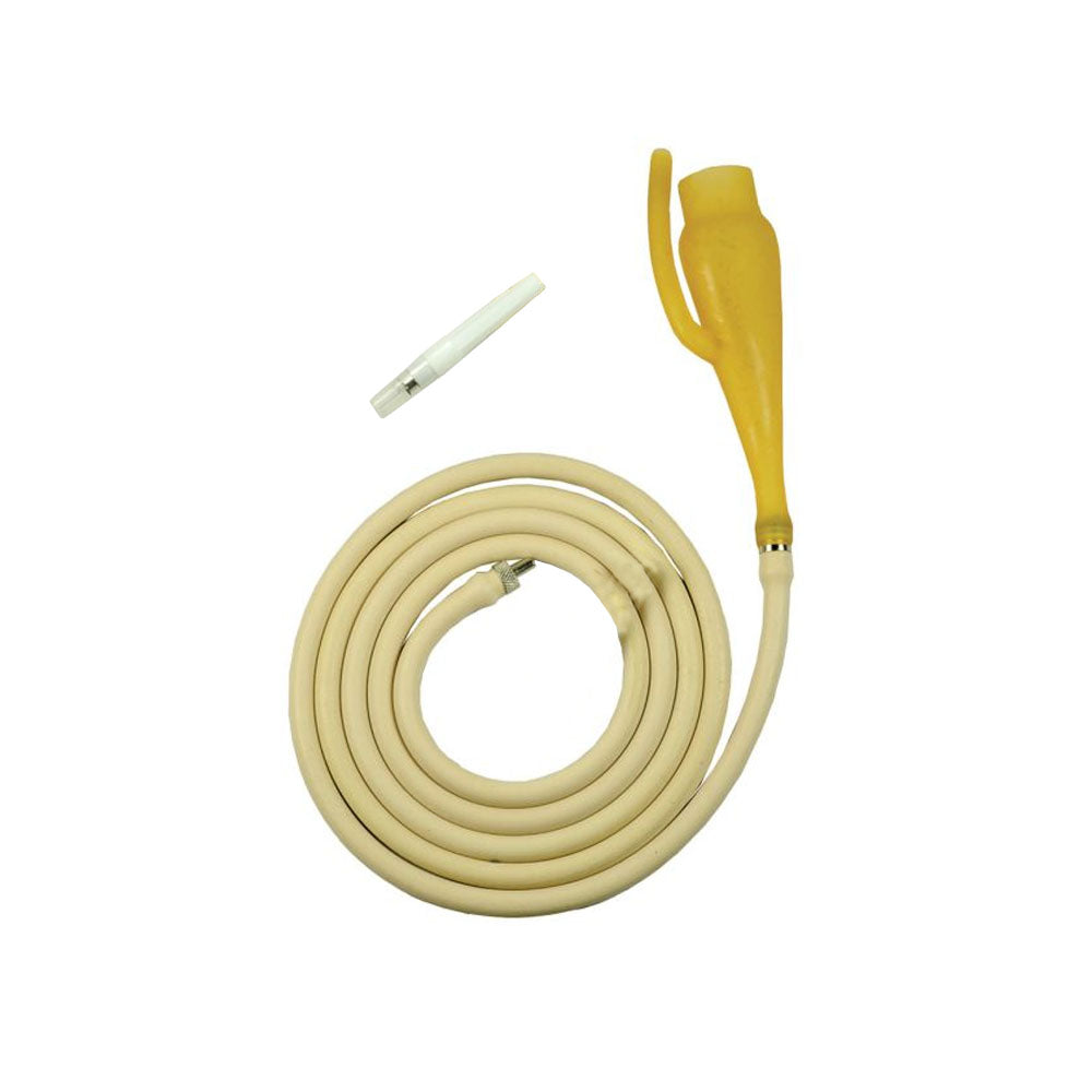 Flutter valve set - latex with needle for administering IV medications to livestock