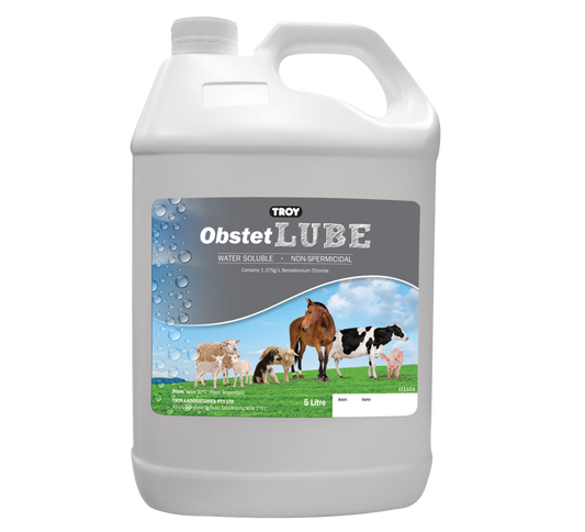Obstetrical lubricant 5L for treatment of dystocia in ewes.