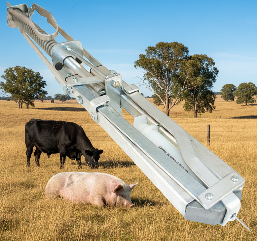 Spring Gun Injector Westergun spring-fired pole injector for livestock – Livestock Health ...