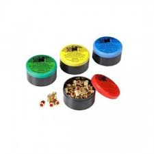 Colour coded activators for the Blitz Kerner captive bolt device.