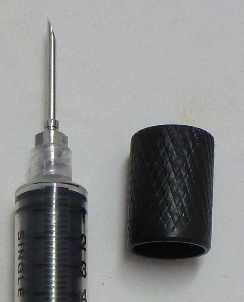 Needle support cap for JW jabstick