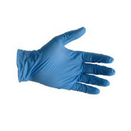Nitrile long cuff tear resistant examination gloves