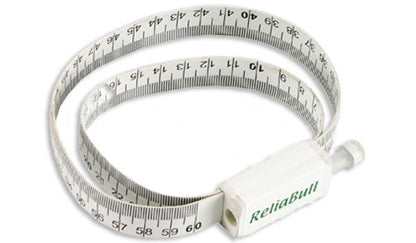 ReliaBull scrotal measuring tape for measuring scrotal circumference in rams and bulls.