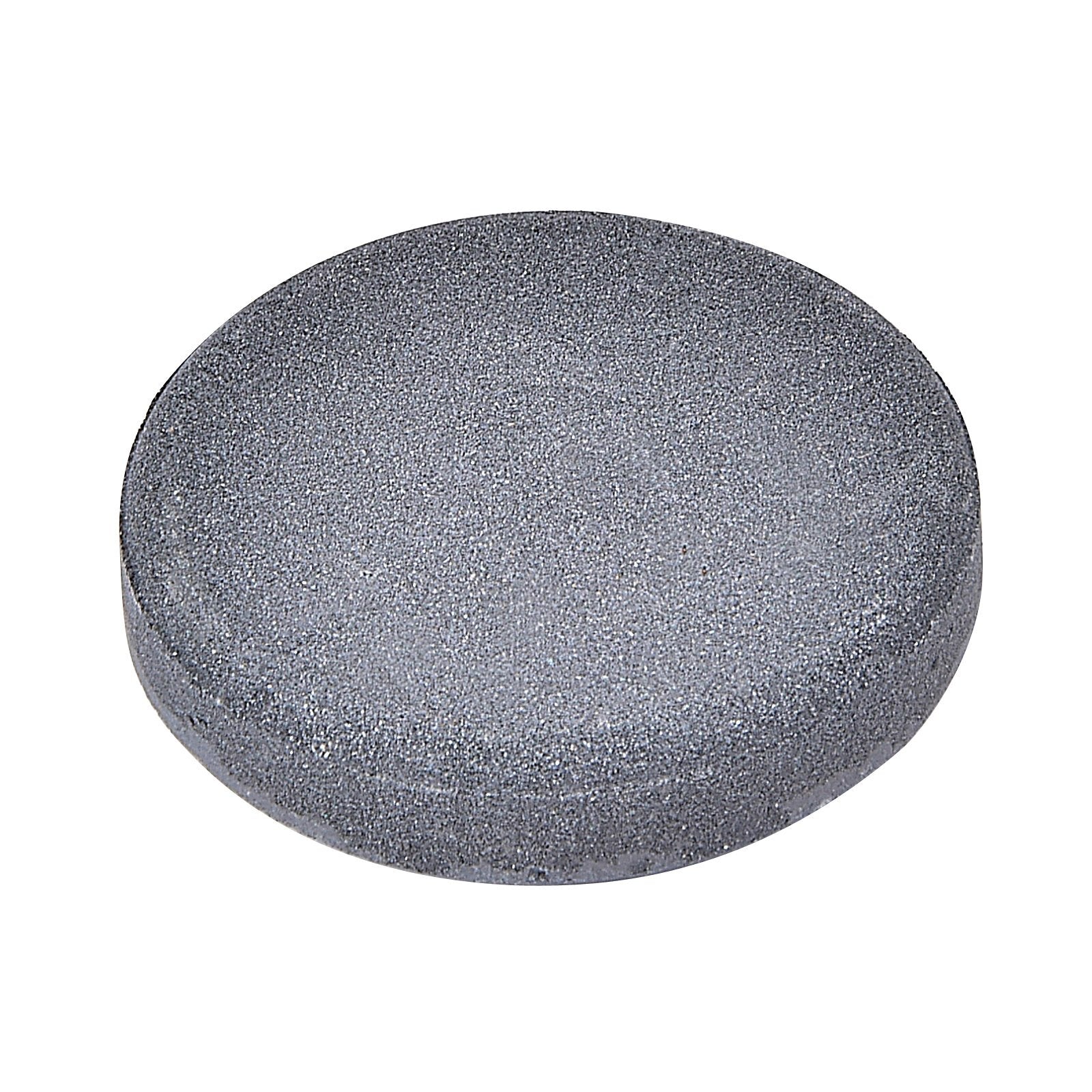 Round, double-sided, pocket sharpening stone